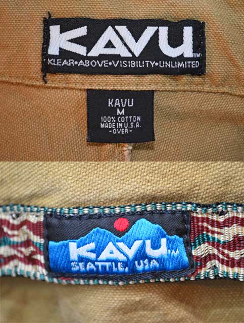 90's KAVU Half Zip THROW SHIRT “MADE IN USA” - used&vintage box Hi