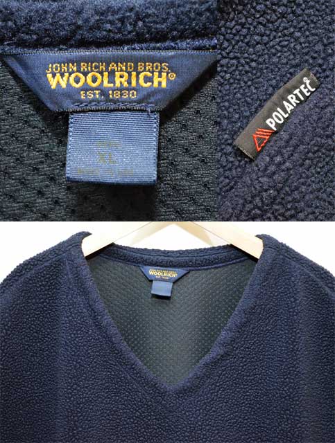 Woolrich POLARTEC フリースベスト - used&vintage box Hi-smile