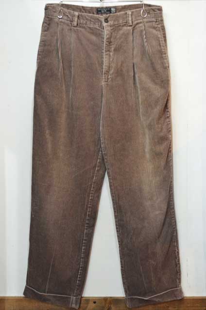 GAP 2タック 太畝コーデュロイパンツ “LIGHT BROWN” usedvintage box Hi-smile