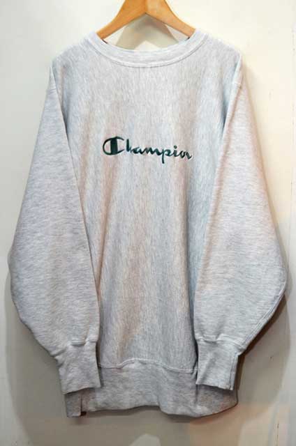 90s champion reverse weave スクリプトロゴ 白×白