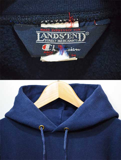 80's Champion × LANDS' END リバースウィーブ パーカー “目無し”