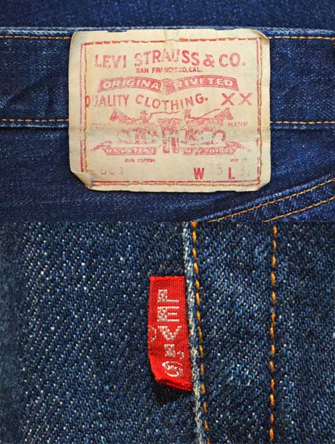 60's Levi's 501 bigE デニムパンツ “濃紺” - used&vintage box Hi-smile