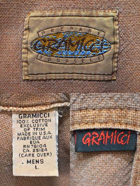 90's GRAMICCI コットンシャツ “MADE IN USA” - used&vintage box Hi-smile