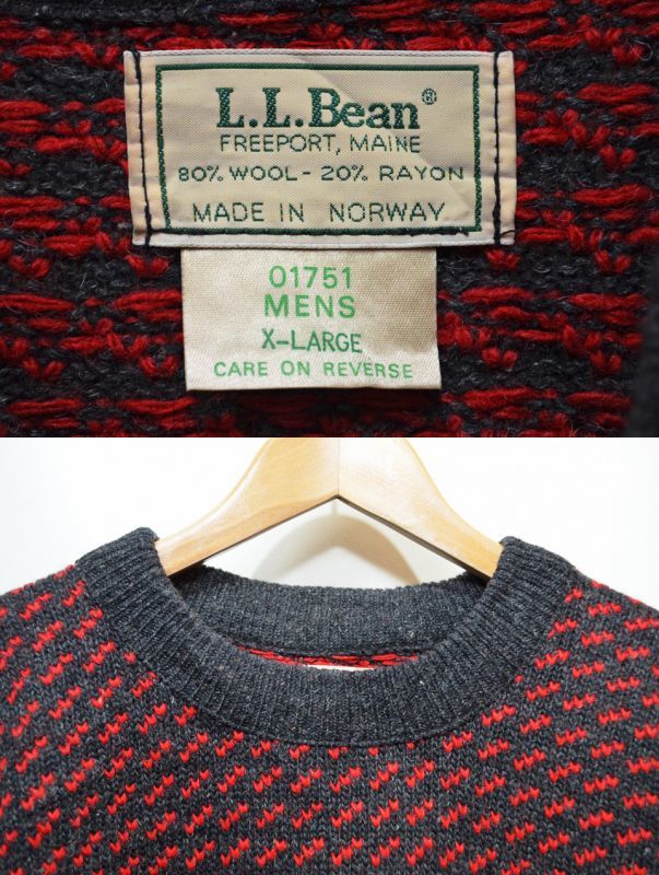 L.L.Bean バーズアイニット made in Norway