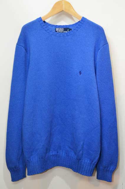 Polo Ralph Lauren コットンニット “ロゴ刺繍” - used&vintage box Hi