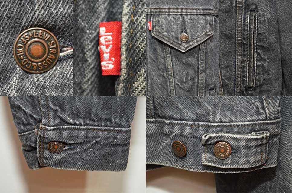 80-90's Levi's 70411-9416 ブラックデニムジャケット “AS-IS / MADE IN USA”