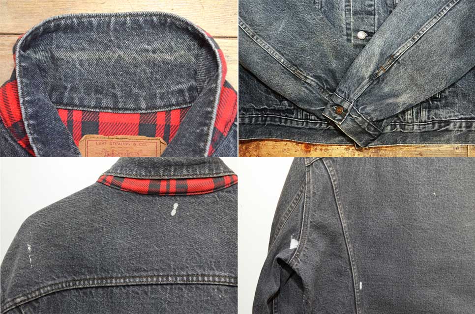 80-90's Levi's 70411-9416 ブラックデニムジャケット “AS-IS / MADE IN USA”