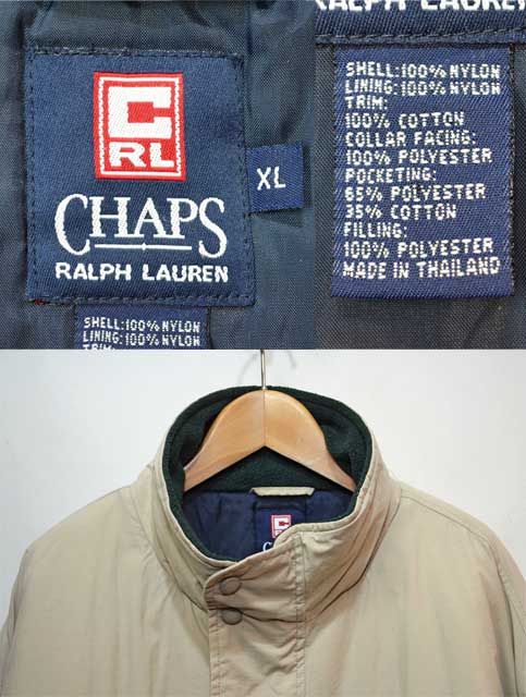 90's CHAPS Ralph Lauren パディングジャケット - used&vintage box Hi 