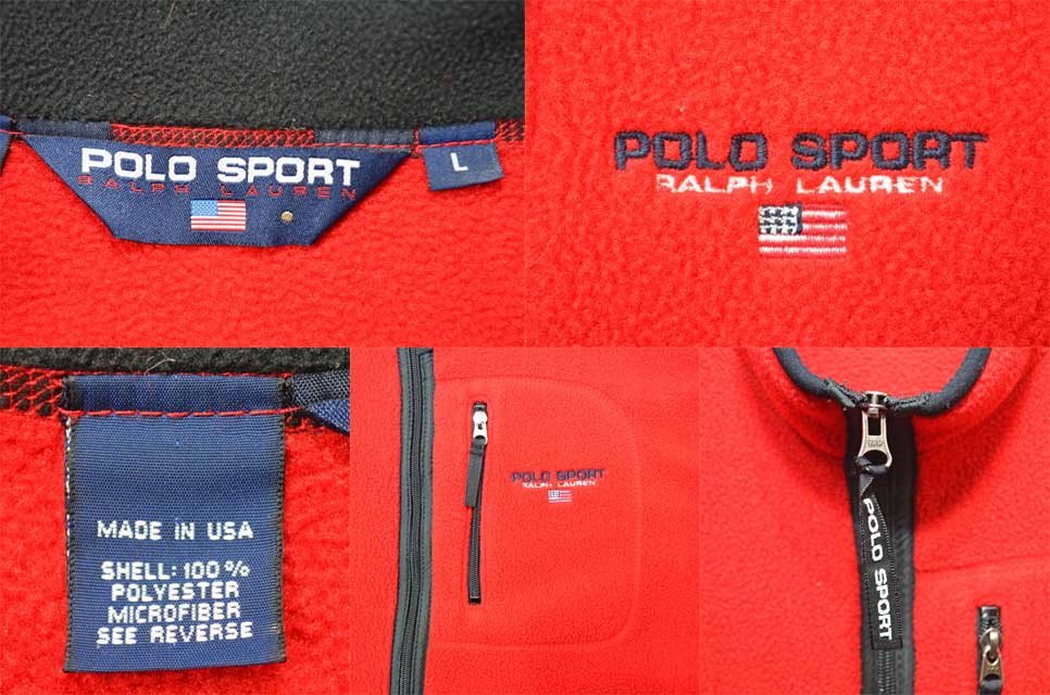 90's POLO SPORT フリースジャケット “MADE IN USA” - used&vintage