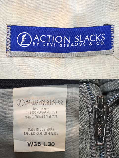 90's Levi's ACTION SLACKS “HEATHER GRAY” - used&vintage box