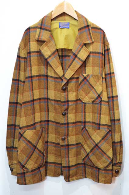 1970's年代　ペンドルトン　PENDLETON  ウールジャケット　L  茶