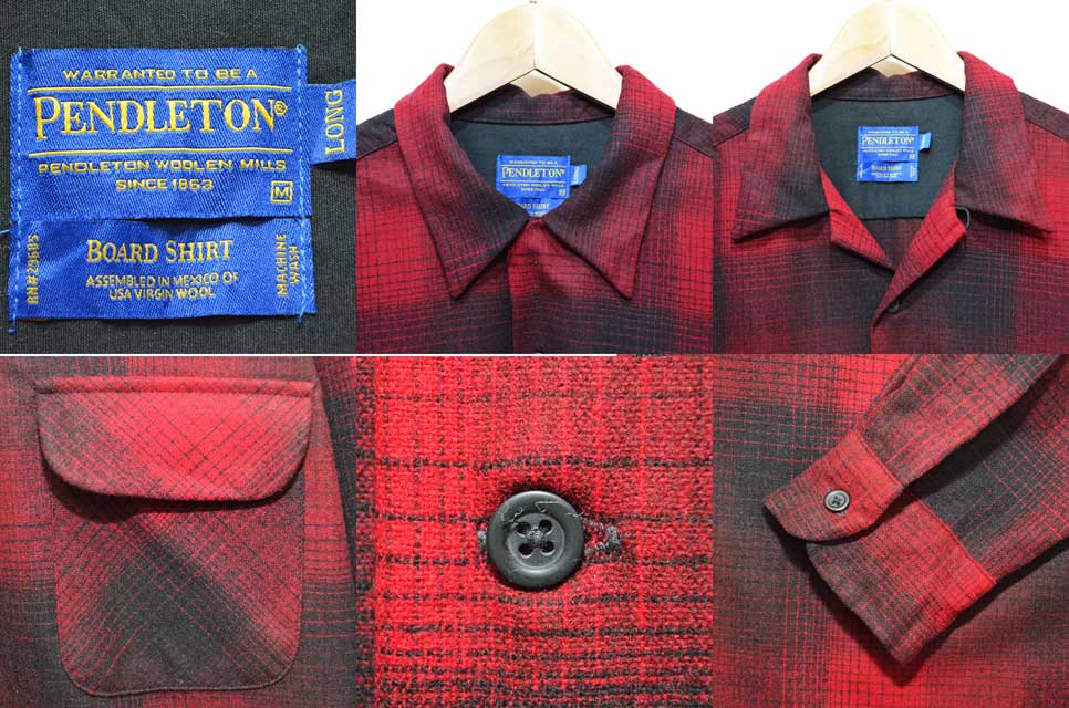 Pendleton オンブレチェック柄 ウールシャツ “LONG” - used&vintage 