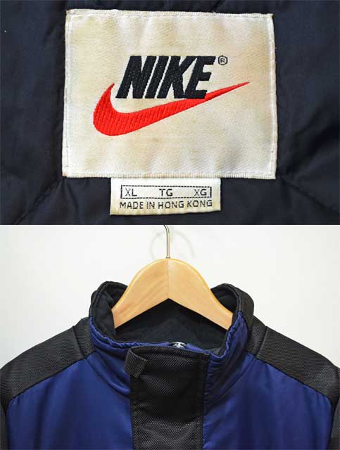 90's NIKE 中綿入りプルオーバーナイロンジャケット