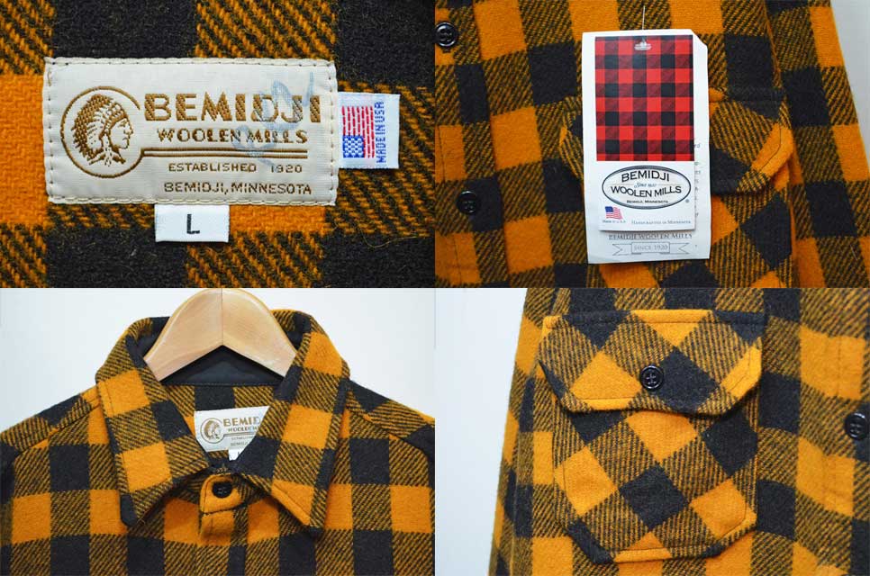 BEMIDJI ウールシャツ “MADE IN USA / DEADSTOCK” - used&vintage box ...