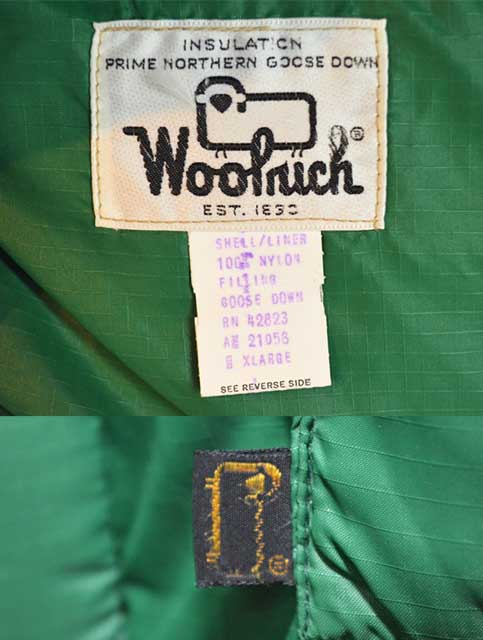 70's Woolrich ダウンジャケット - used&vintage box Hi-smile