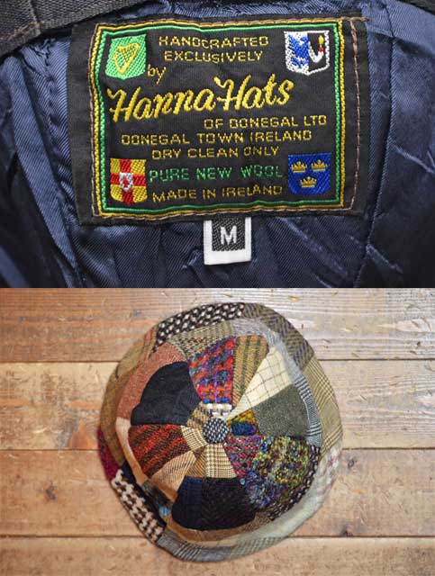 70's Hanna Hats パッチワークツイードハット “MADE IN IRELAND”