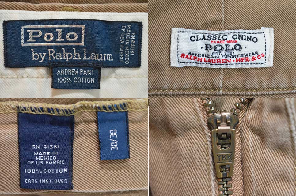 's Polo Ralph Lauren 2タック チノトラウザー “ANDREW PANT