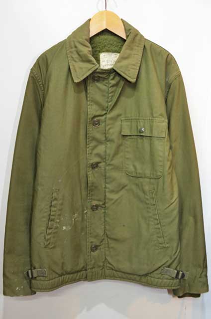 80s　US NAVY A-2 デッキジャケット