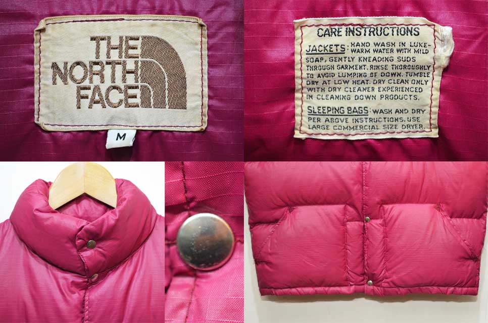 70's THE NORTH FACE リップストップ ダウンベスト “茶タグ