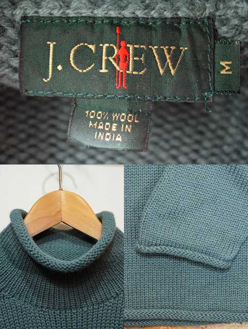 's J.CREW ロールネック ウールニット “MINT GREEN”   used&vintage