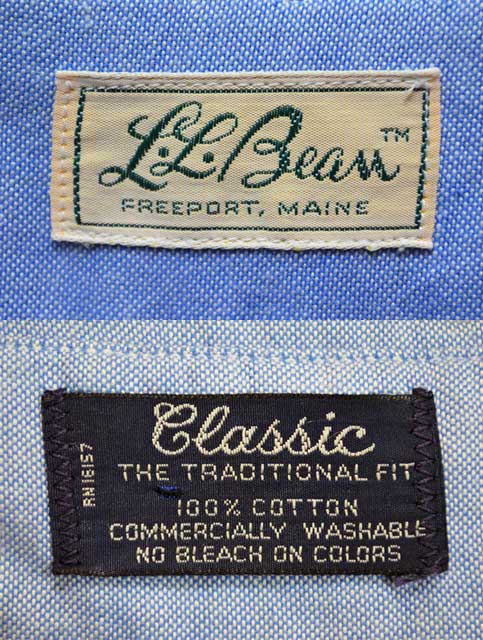 70's L.L.BEAN ボタンダウンシャツ 
