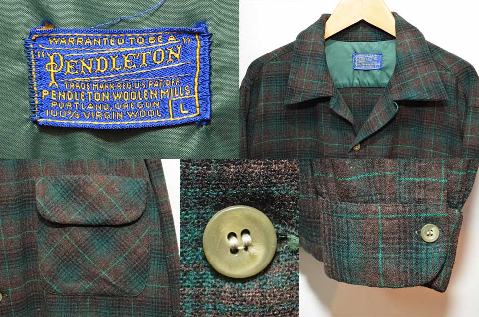 50's Pendleton ウールシャツ “オンブレチェック” - used&vintage box