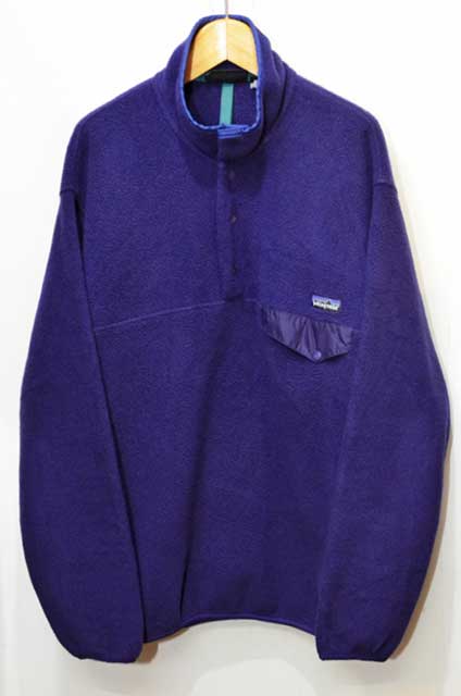 90's Patagonia シンチラスナップT “NAVY” - used&vintage box Hi-smile