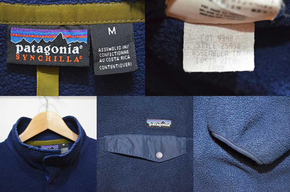 90's Patagonia シンチラスナップT “NAVY” - used&vintage box Hi-smile