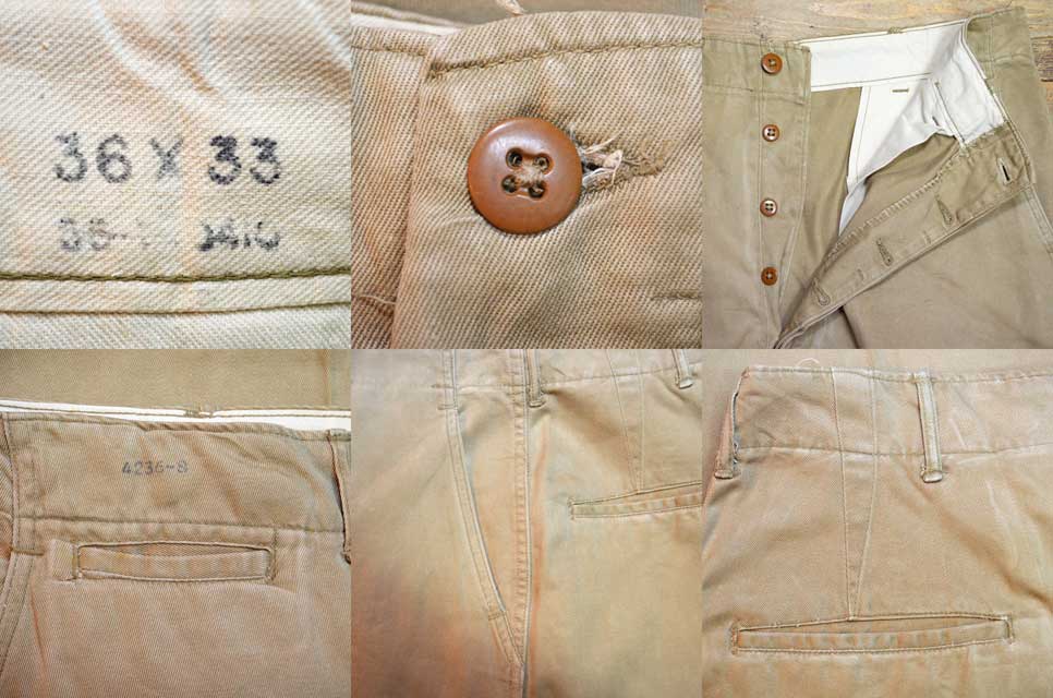 50's US.ARMY M-45 チノトラウザー - used&vintage box Hi-smile