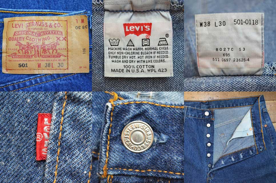 90's Levi's 501 デニムパンツ “MADE IN USA” - used&vintage box Hi-smile