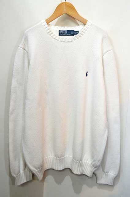 Polo Ralph Lauren コットンニット “WHITE”