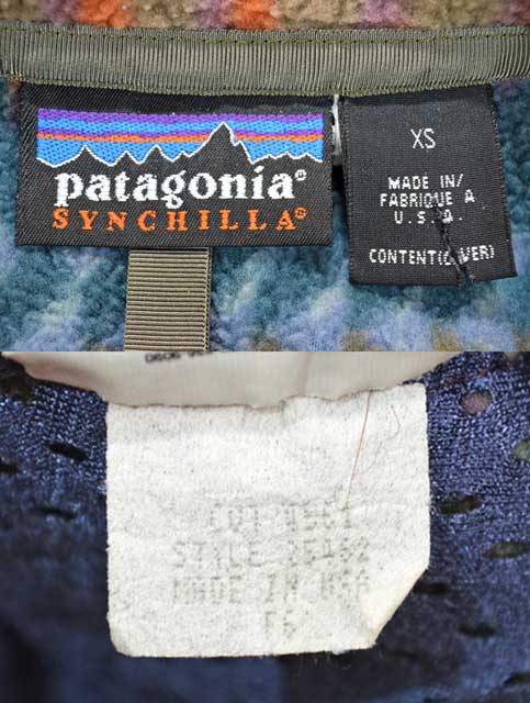 96's Patagonia 総柄 シンチラスナップT “ミネハハ / ポケット付き” - used&vintage box Hi-smile