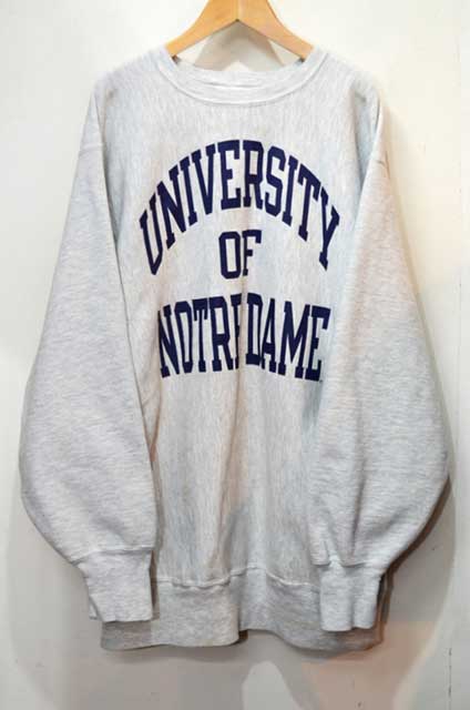 90's Champion リバースウィーブ スウェットシャツ “UNIVERSITY OF NOTREDAME”