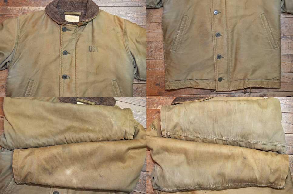 50's US.NAVY N-1 デッキジャケット “ステンシル入り” - used&vintage