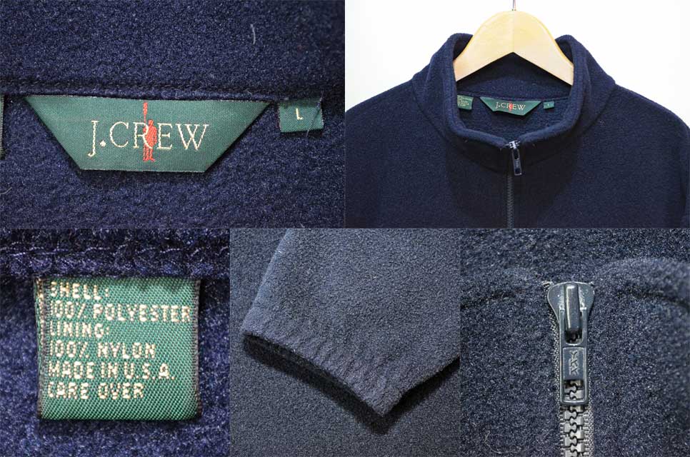 90's J.CREW プルオーバーフリースジャケット 