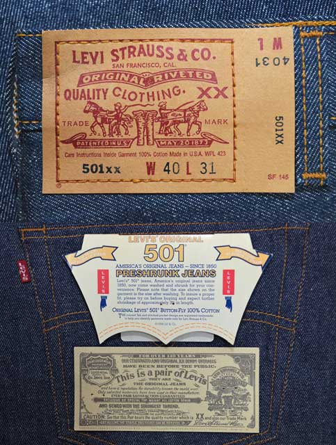 極上品 リーバイス501 90S 大きいサイズ 未使用品 デッド