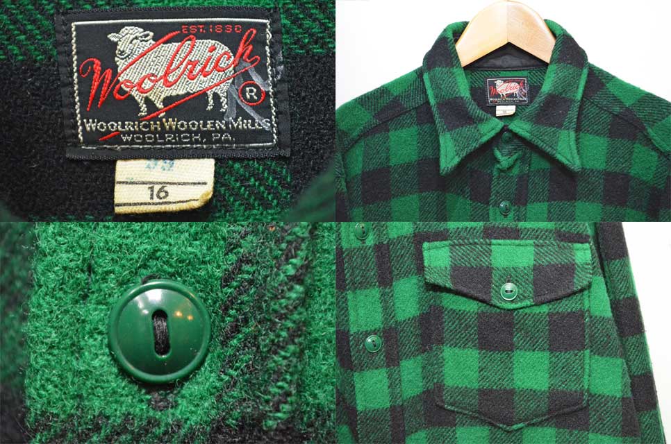 50's Woolrich ウールシャツ