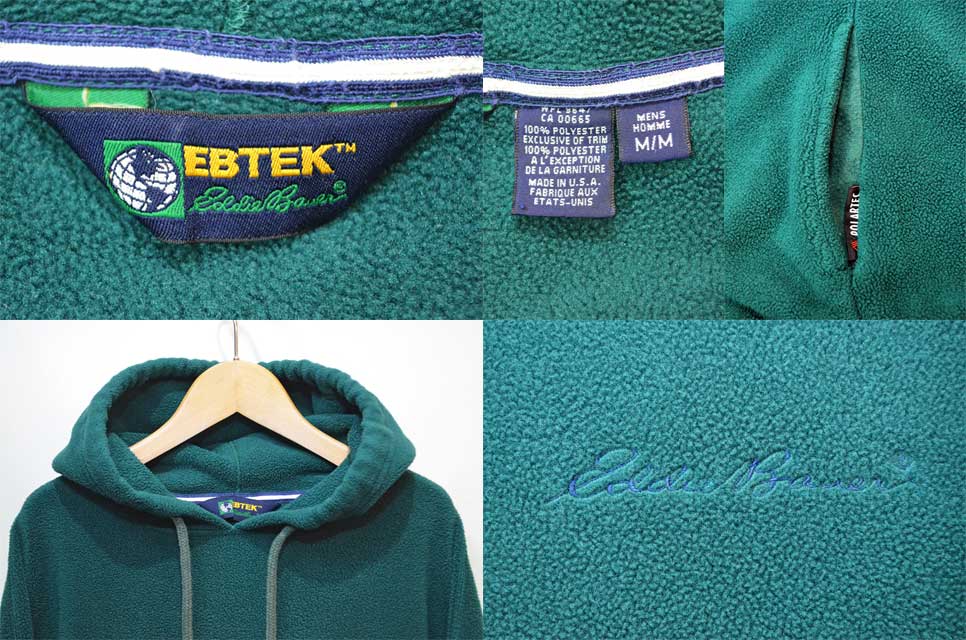 90's EBTEK Eddie Bauer フリースパーカー “MADE IN USA 