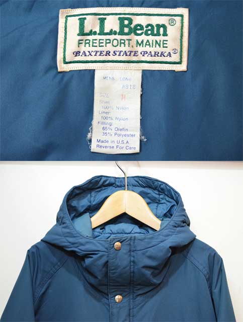 80's L.L.BEAN BAXTER STATE PARKA “中綿入り / MADE IN USA