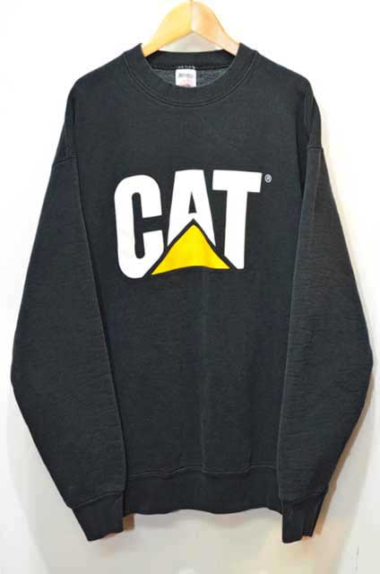 90s USA製 CAT　キャタピラー　スウェット　企業　ホワイト　XL