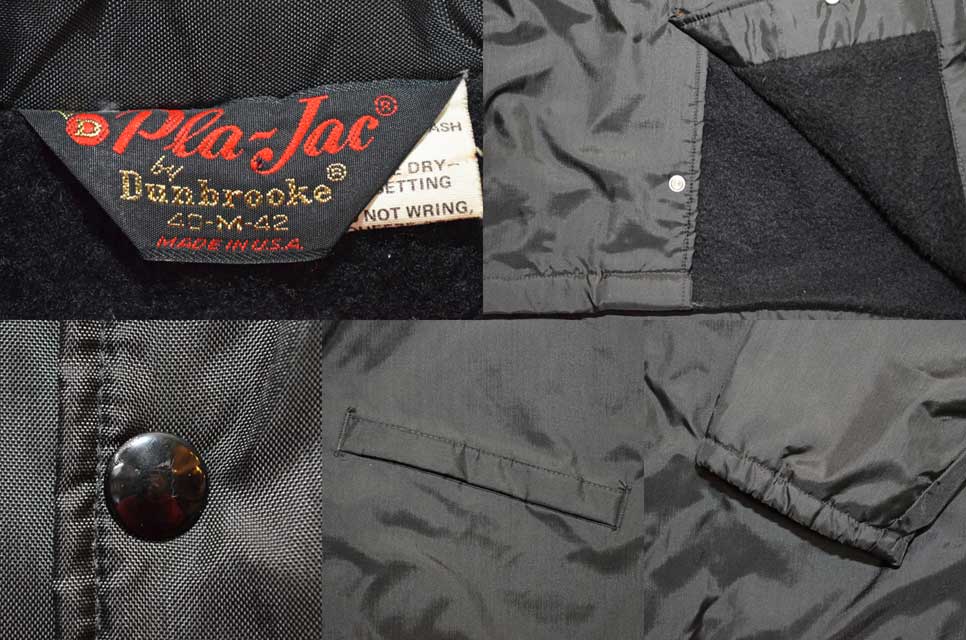 70's Pla-Jac ボアライナー付き コーチジャケット “BLACK