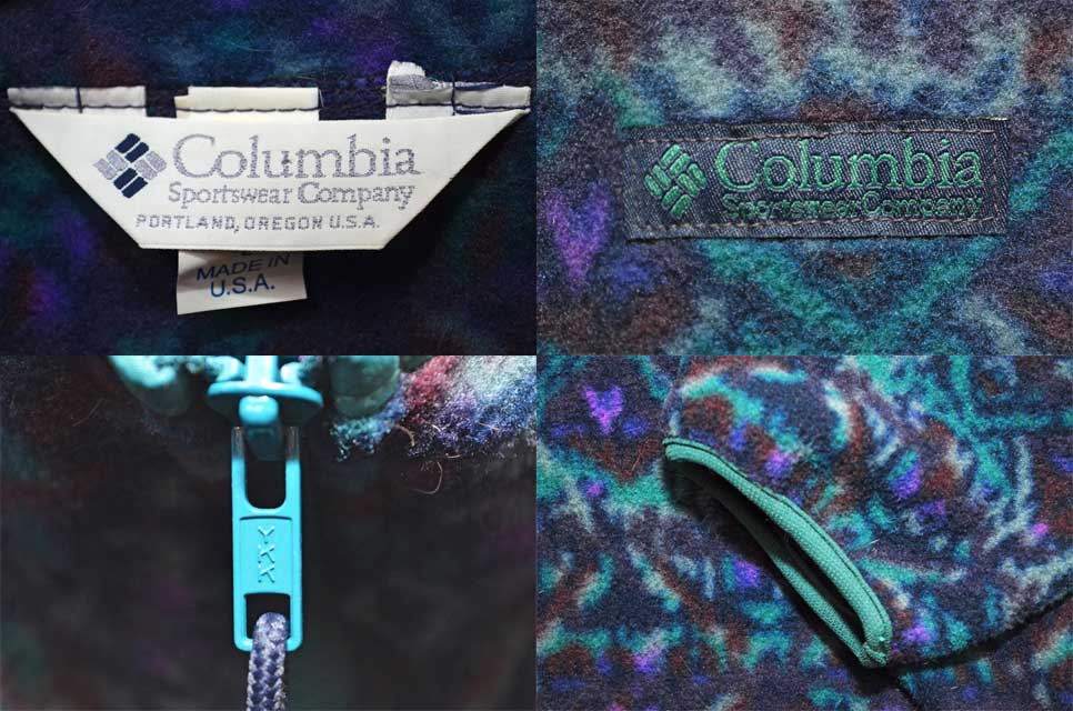 Columbia - 古着 90年代 コロンビア Columbia 白タグ 総柄