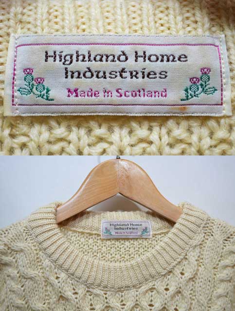 Highland Home Industries フィッシャーマンセーター “MADE IN