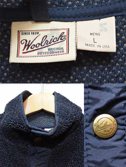 90's Woolrich スナップT型 フリースジャケット "MADE IN USA" - used&vintage box Hi-smile