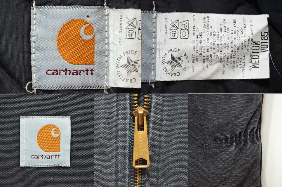 80's Carhartt ダックベスト “MADE IN USA / BLACK” - used&vintage box Hi-smile