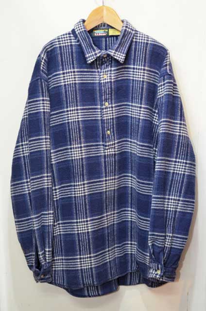 80-90's L.L.Bean リバーシブル プルオーバーネルシャツ