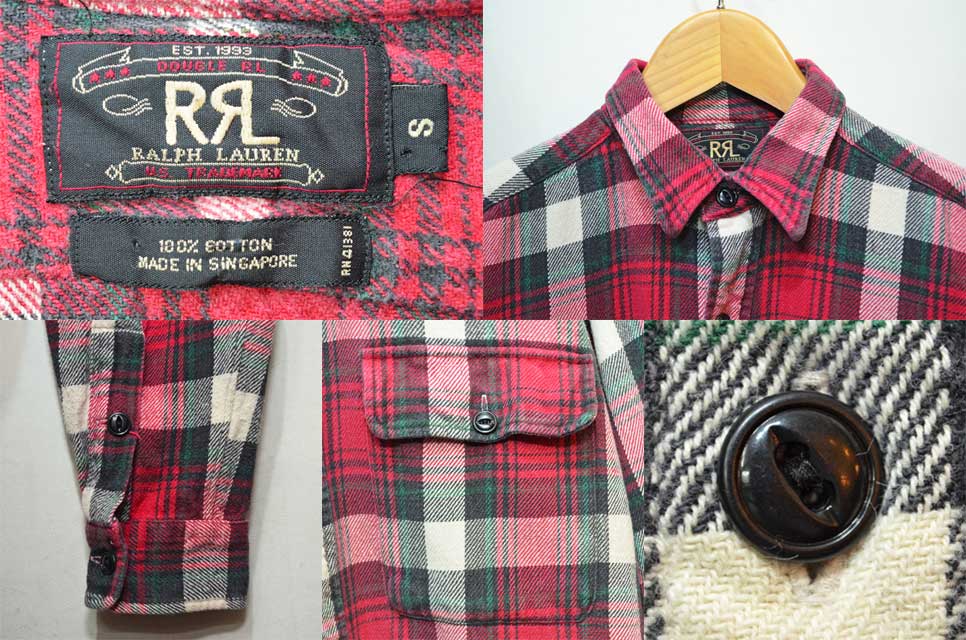 RRL ネルシャツ-