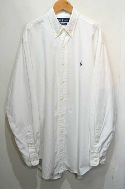 90's Polo Ralph Lauren ボタンダウンシャツ “BLAKE / WHITE”
