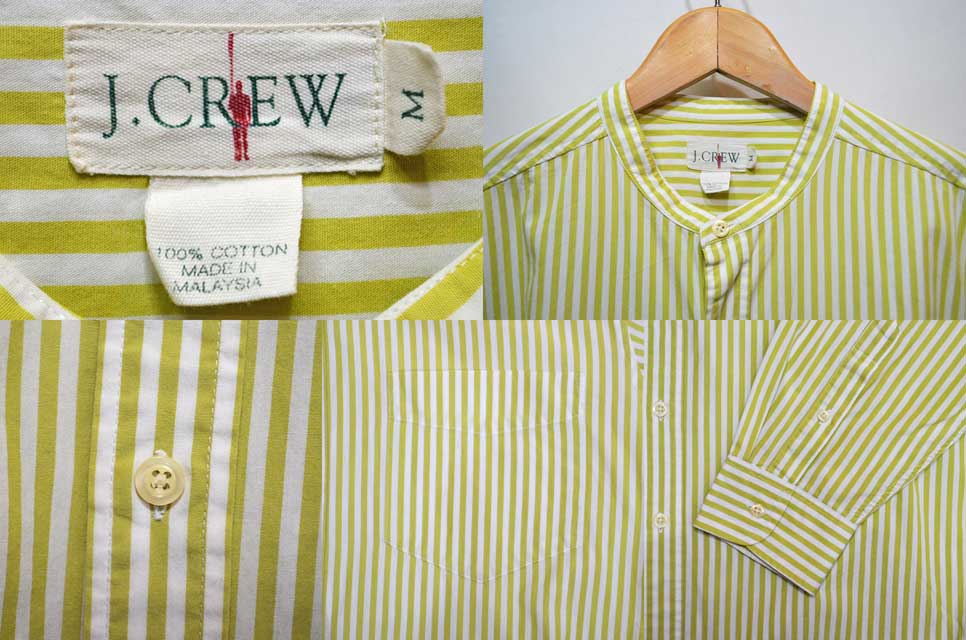 ジェイクルー J.Crew SLIM 半袖 オックスフォード ストライプシャツ メンズL /eaa327296