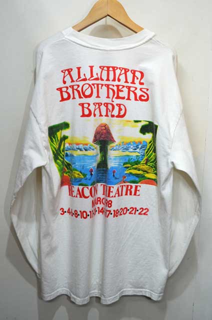 98's The Allman Brothers Band L/S ツアーTシャツ usedvintage box Hi-smile